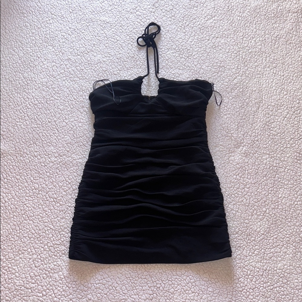 Zara Chic Black Strapless Mini Dress - Picture 6 of 15